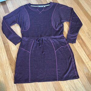 Burgundy Athleta Dropped Waist Dress Size L